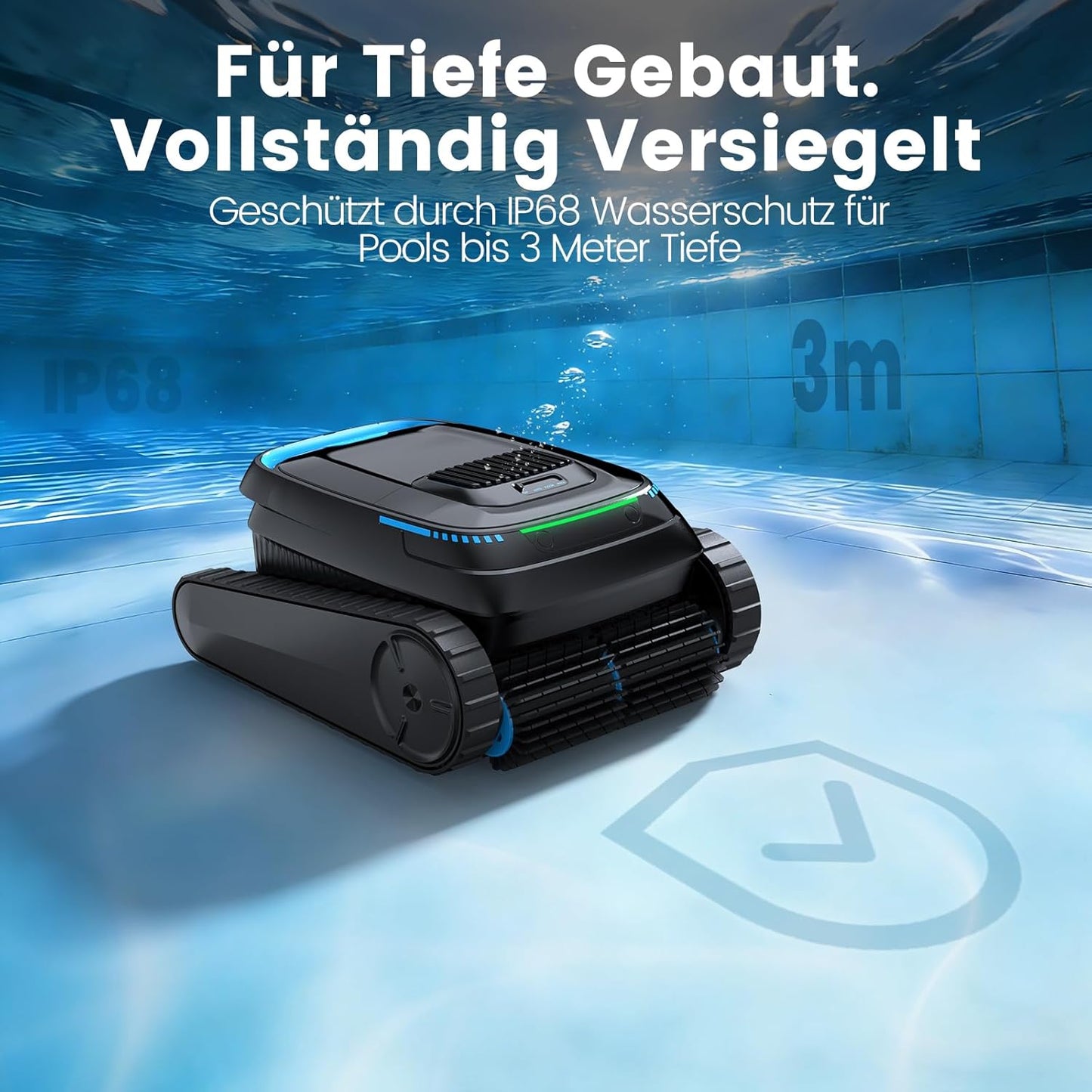 PC10 Poolroboter Akku Boden Wand Wasserlinie 18927 LPH Navigation 170m² 2026