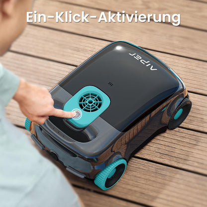 Aiper Poolroboter Kabellos 130 Min Partikelfiltration Auto-Park Oberirdische Pools 100m²