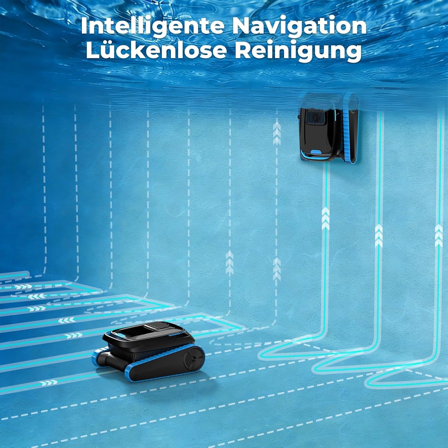 PC20 Poolroboter Akku Boden Wand Wasserlinie 18927 LPH App-Steuerung Navigation 170m² 2026