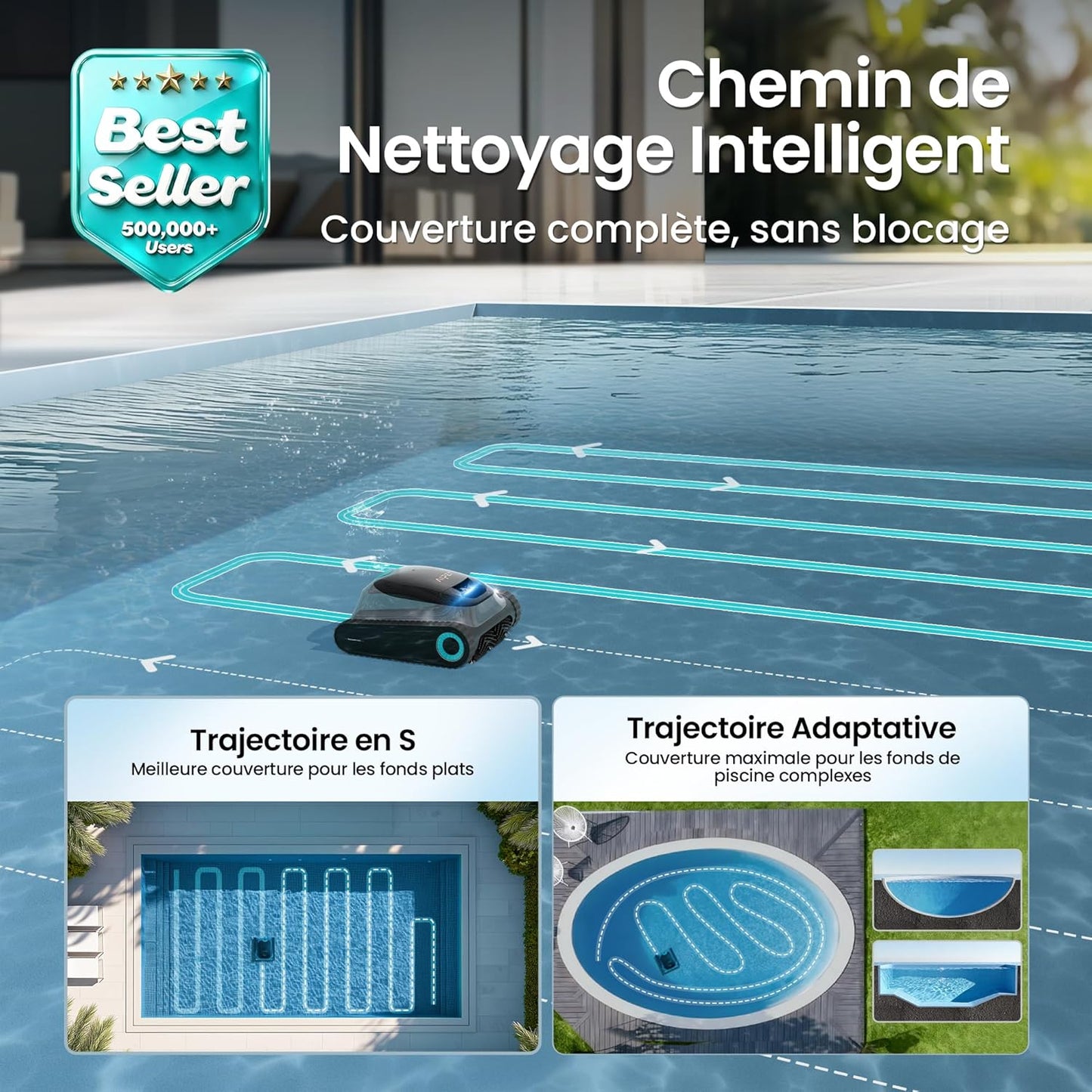 Aiper Scuba S1 Poolroboter 270 Min Wasserlinienreinigung App OTA 11 Sensoren Smarte Navigation 2026