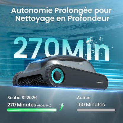Aiper Scuba S1 Poolroboter 270 Min Wasserlinienreinigung App OTA 11 Sensoren Smarte Navigation 2026