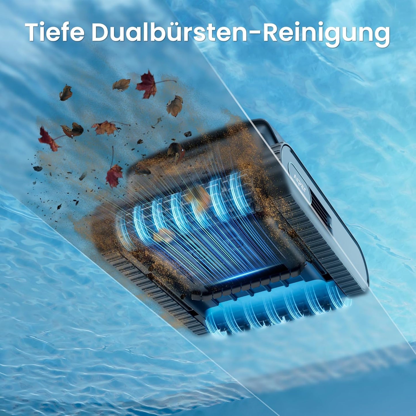 Aiper Scuba V3 Poolroboter Akku Boden Wand KI-Vision Wasserlinie 3μm Filter 200m² Leicht 2026
