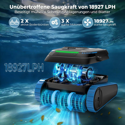 Botlife PC20 Poolroboter Akku Kabellos Boden Wand Wasserlinie 18927 LPH App-Steuerung 170m² 2026