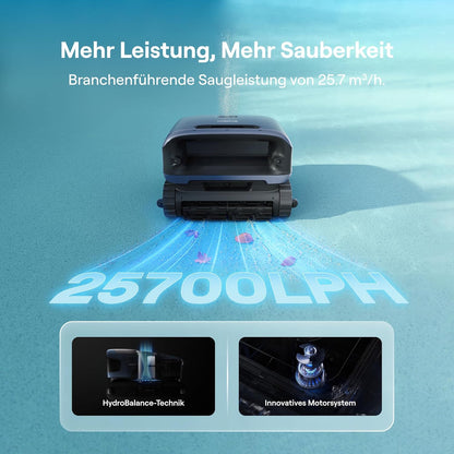 Beatbot Sora 70 Poolroboter Akku 4-in-1 Boden Wand 25700 LPH 6L 10000mAh 300m² Blau 2026