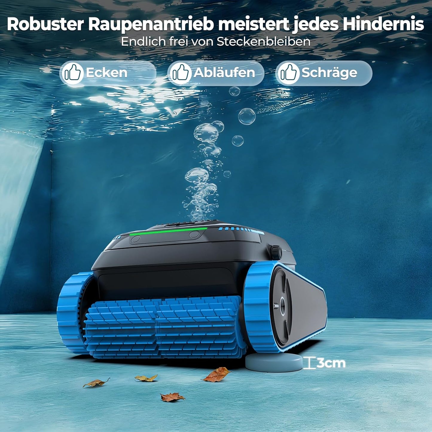 Botlife PC20 Poolroboter Akku Kabellos Boden Wand Wasserlinie 18927 LPH App-Steuerung 170m² 2026