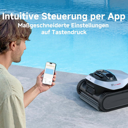 Dreame Z1 Poolroboter Boden Wand 30000 LPH 240 Min Hightech-Poolerkennung Pfadplanung 180m²